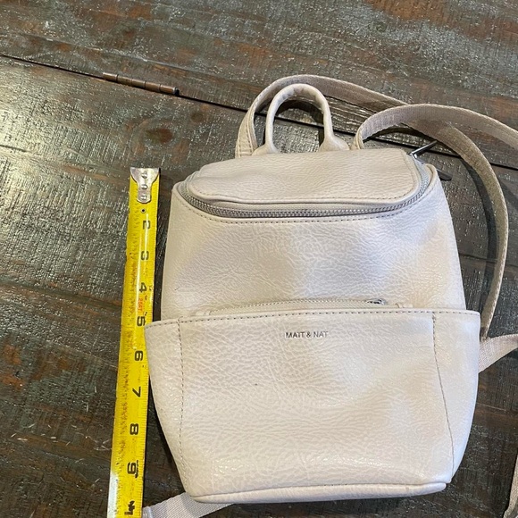 Matt & Nat Off-White Mini Backpack main image 5